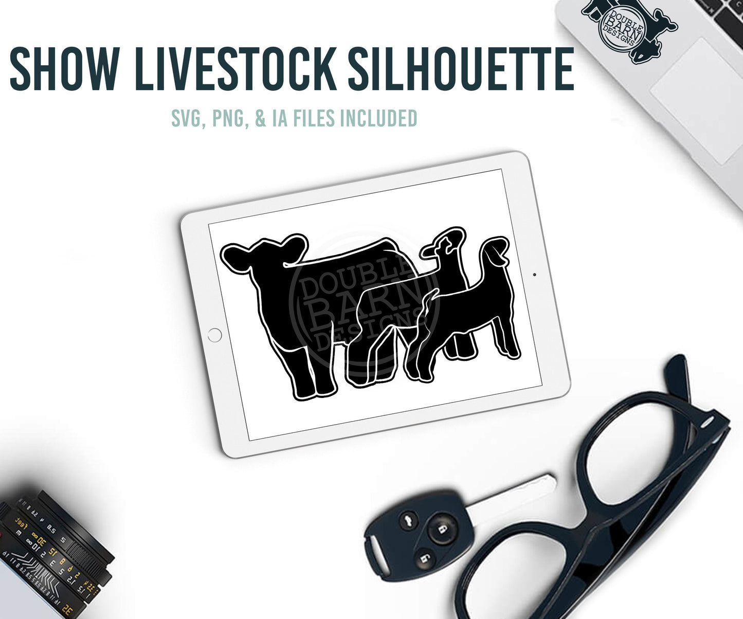 Steer Lamb Goat Digital Download - SVG - AI