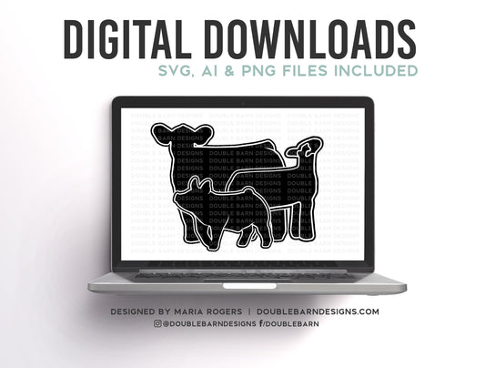 Steer Pig Lamb Digital Download