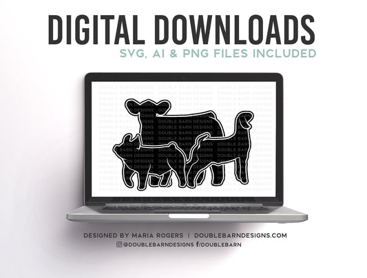 Steer Pig Goat Digital Download