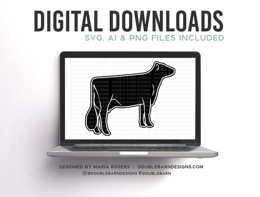 Brown Swiss Cow Digital Download