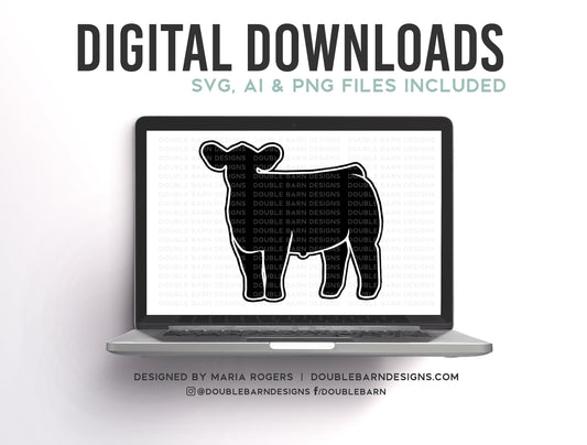 Front Steer Digital Download - SVG - PNG - AI Files - Show Cattle Design