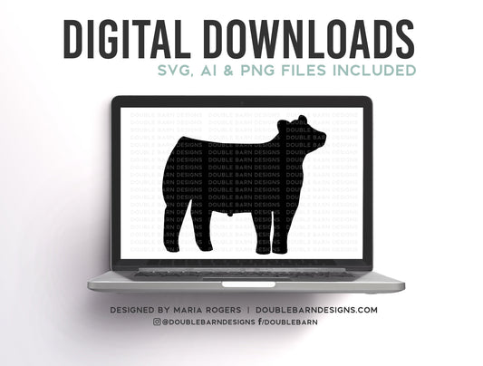 Market Steer Silhouette Digital Download