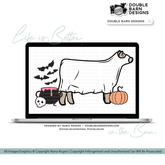 Halloween Show Cattle Tan Digital Download - PNG Ai SVG Files Included | Commercial Use