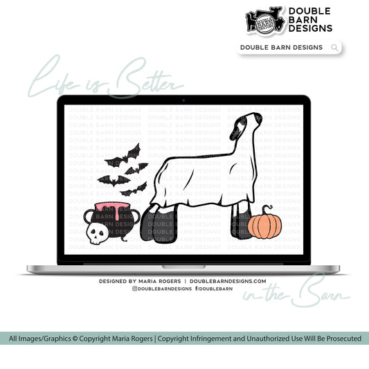 Halloween Show Lamb Digital Download - PNG Ai SVG Files Included | Commercial Use