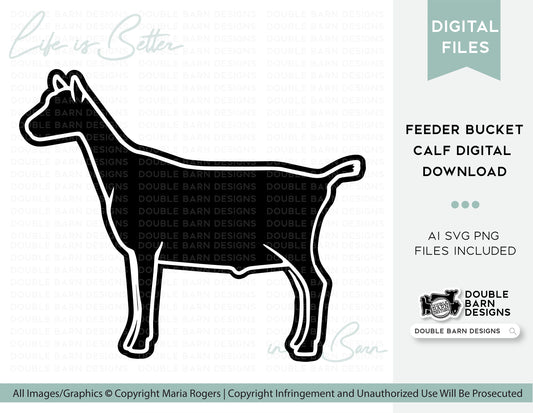 Dairy Wether | Dairy Goat Profile Digital Download | AI SVG PNG