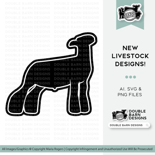 New 2023| Show Lamb Digital Download - Ai - PNG - SVG