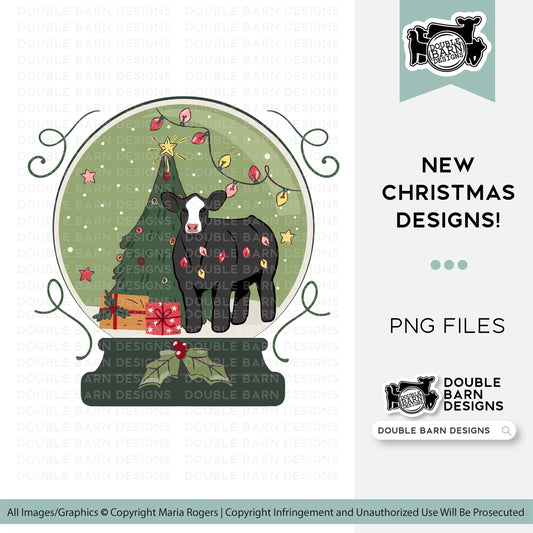 2023 Snow Globe Cattle Digital Download - PNG Files Included | Commercial Use