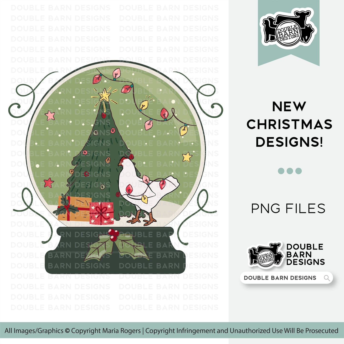 2023 Snow Globe Rabbit Digital Download - PNG Files Included | Commercial Use