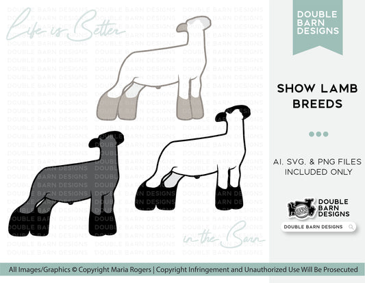 Show Lamb Breeds | Digital Download | AI SVG PNG