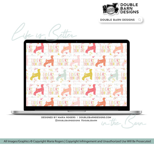 I Love My Show Goat Seamless Pattern - Show Goat - PNG JPG Ai Files Included | Commercial Use